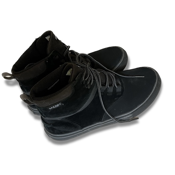 Sperry striper storm boots size 9.5 black - Picture 2 of 7